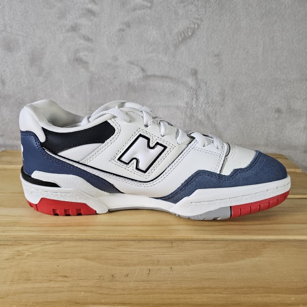 New Balance GSB550CN Boys Sz 5.5Y/Women Sz 7 White Blue Red USA Athletic Casual - Picture 4 of 8